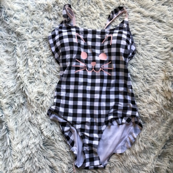 Hot Topic Other - Hot Topic Checkered Kitty Cat Bathing Suit